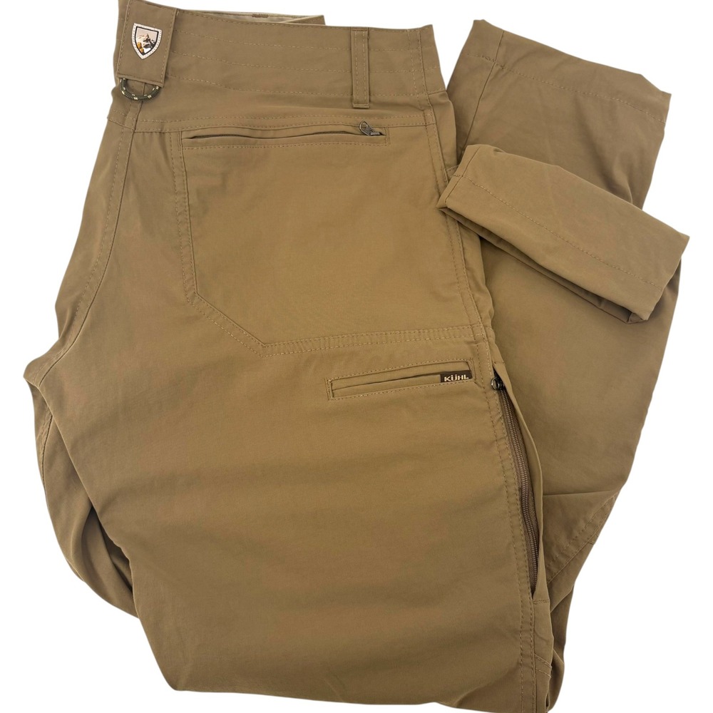 Kuhl Renegade Rock Mens 30x30 Brown Technical Hiking Pants 5359 Articulated Knee